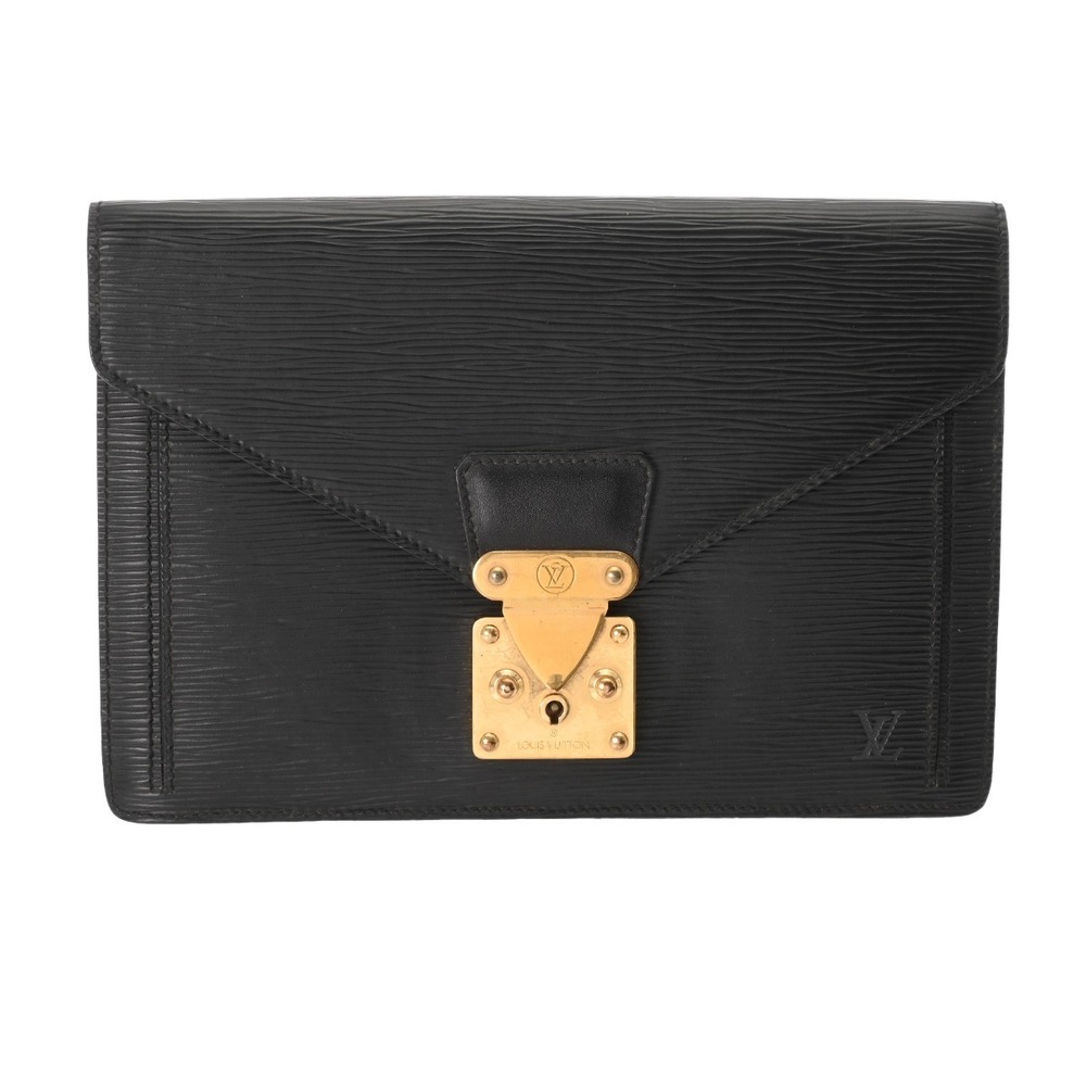 Louis Vuitton Epi Series Dragonne Noir Black Leather Shoulder Bag - Picture 1 of 10